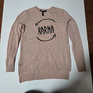 BCBGMaxAzria Blush Pink Crew Neck Sweater